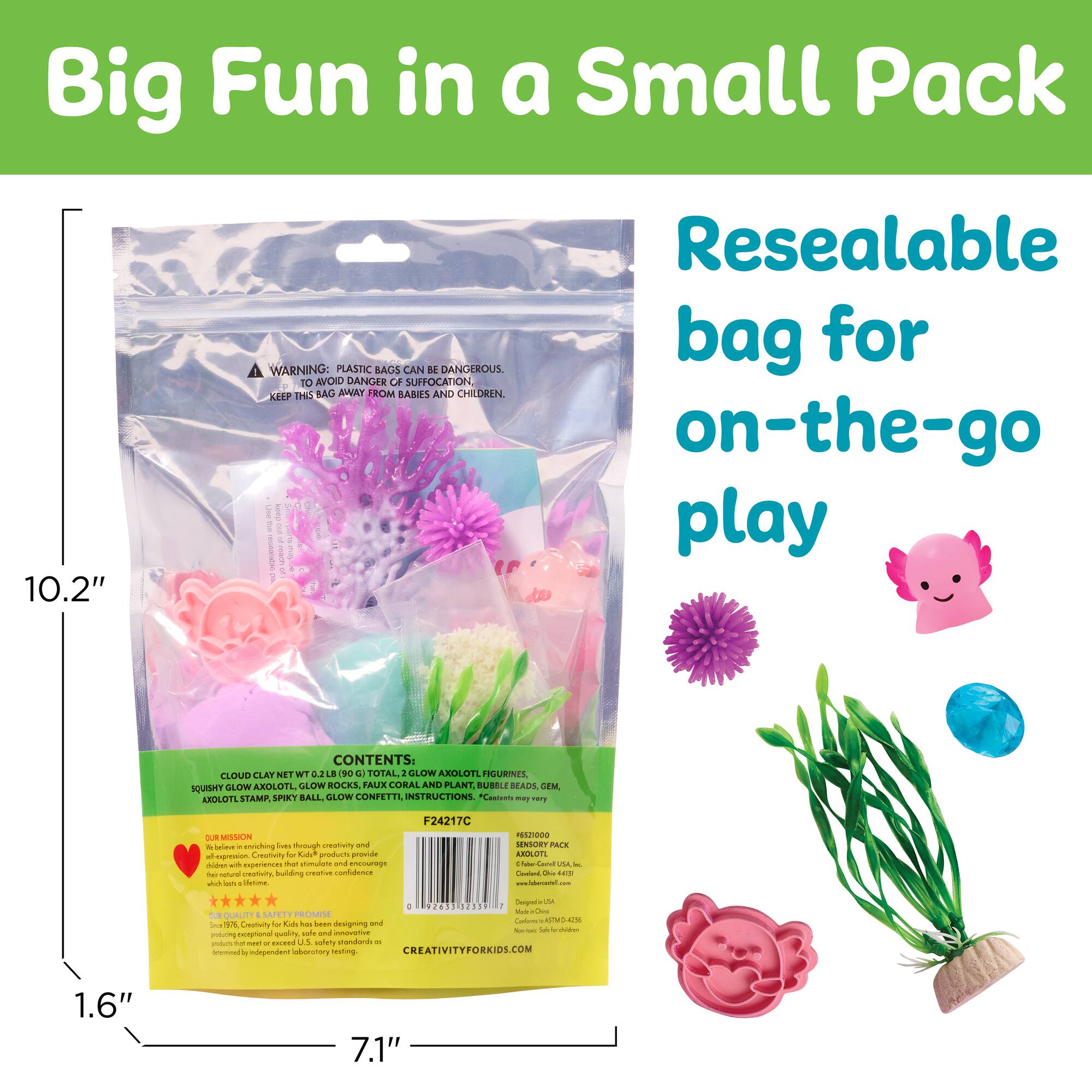 Creativity for Kids® Axolotl Sensory Pack